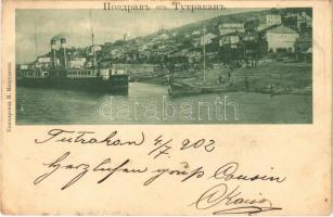 1902 Tutrakan, port, steamship
