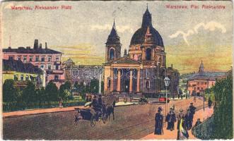 1916 Warszawa, Varsovie, Warschau, Warsaw; Aleksander Platz / square