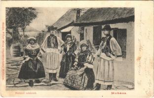 1906 Mohács, mohácsi sokácok, folklór. Weiser Miksa kiadása (fl)