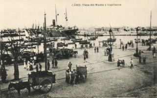 Cádiz, View to the harbour and Capitania