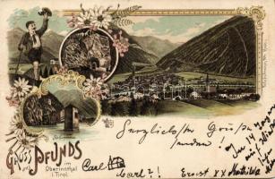Pfunds (Tirol) sights litho