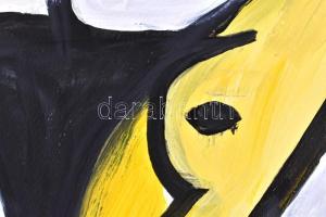 Fe. LL. '95 jelzéssel: Feszültség. Olaj, papír. 50x35 cm