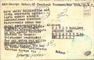 1952 Eszperantó tanfolyam csoportképe New Yorkban / Esperanto course's group photo in New York