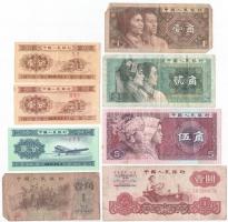 Kína 1953-1980. 1f-1Y (8db, 7xklf) T:I-III China 1953-1980. 1 Fen - 1 Yuan (8pcs, 7xdiff) C:UNC-F