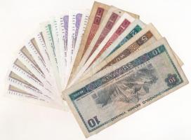 Kína 1980-1996. 1J-10Y (17db, 8xklf, közte 2db sorszámkövető 1J) T:I-III
China 1980-1996. 1 Jiao - ...