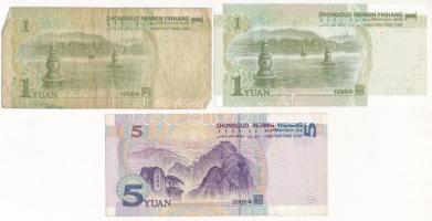 Kína 1999. 1Y (2x) + 2005. 5Y T:I-III
China 1999 1 Yuan (2x) + 2005. 5 Yuan C:UNC-F
Krause P#895, ...
