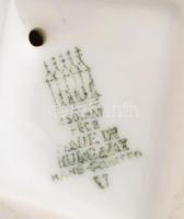 Zsolnay porcelán cinkepár, kézzel festett, jelzett, apró kopásnyomokkal, m: 12 cm