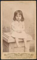cca 1895 Petrovich Ede. Zilah: gyermek fotója vizitkártya / cdv