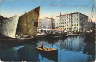 Trieste, Canale e Piazza Ponterosso / port, ships