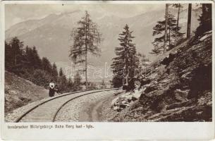 Innsbruck, Mittelgebirgs Bahn Berg Isel-Igls / railway track. photo