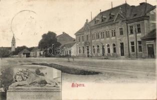 Alpern, school and monument for the Fallen