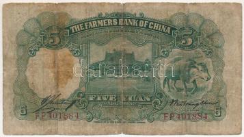 Kína 1935. 5Y T:III,III-
China 1935. 5 Yuan C:F,VG
Krause P#458