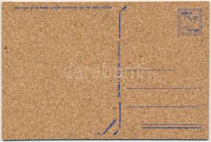 Cabo di Roca (Portugal) - modern parafa képeslap / modern corkwood postcard