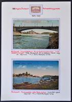 Budapest V. Országház - 6 db régi képeslap 3 kiállítási lapon