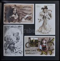 Karácsony Régi Képeslapokon. Terra - Kossuth Nyomda. 1986. - Nagy alakú album rengeteg színes képpel...