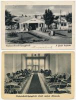 9 db RÉGI magyar város képeslap: fürdők, strandok / 9 pre-1950 Hungarian town-view postcards: beache...