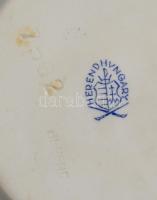 Herendi virágmintás mini tálka, jelzett, kézzel festett, hibátlan, d: 8 cm