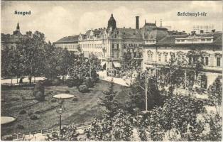 Szeged, Széchenyi tér, villamos. Pető Ernő kiadása