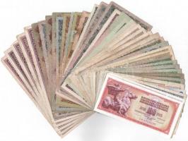 100db-os vegyes magyar és külföldi bankjegy tétel T:III-IV