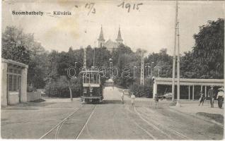 1915 Szombathely, Kálvária, villamos