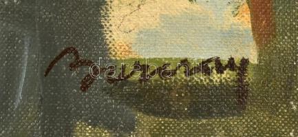 Barcsay jelzéssel: Asztalnál. Olaj, vászon. 38x46 cm