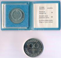 1983. 100Ft alpakka "Czóbel Béla" eredeti tokban, tanúsítvánnyal + 1989. 100Ft Cu-Ni-Zn &q...