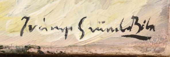 Iványi-Grünwald jelzéssel: Havas táj. Olaj, vászon. 50x70 cm