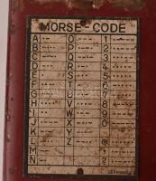 Morze játékkészülék, kopottas, sérült állapotban, 15,5x9,5 cm