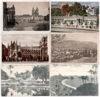 54 db RÉGI külföldi város képeslap, tengerentúliak is / 54 pre-1945 European and overseas town-view postcards