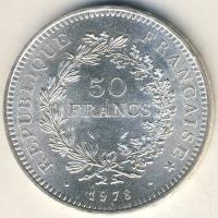 Franciaország 1978. 50Fr Ag T:1-/2+ kis k.