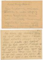 4 db magyar második világháborús zsidó KMSZ (közérdekű munkaszolgálatos) tábori posta munkatáborból:...