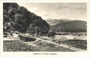 1942 Szolyva, Svalová, Szvaljava, Svaliava; Latorca és Vicsa torkolata / Latorica and Vica river estuary