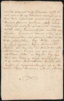 1890 Litánia az Isteni gondviselésről, diópáccal írt 6 oldalas kézirat