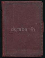 1931-32 Tanári zsebkönyv, sok bejegyzéssel, oktatás mellett vásárolt élelmiszerekről és azok árairól, vászonkötésben