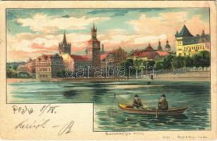 1899 (Vorläufer) Praha, Prag; Staromestske mlyny / Old town mills. Regel & Krug 5154. litho (EK)