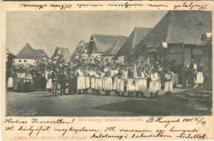 1901 Kalotaszeg, Tara Calatei; lakodalom, esküvő / wedding, folklore (EK)