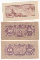 Japán 1944. 10S (2x) + 1947. 10S T:III
Japan 1944. 10 Sen (2x) + 1947. 10 Sen C:F
Krause P#53, P#8...