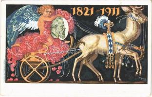 1821-1911 Königreich Bayern, Luitpold von Bayern / 90th Birthday of Luitpold, Prince Regent of Bavaria. Oscar Consée Art Nouveau s: Ivi Diez (EB)