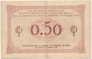 Franciaország / Párizsi Kereskedelmi Kamara 1920. 50c szükségpénz T:III
France / Chambre de Commerc...