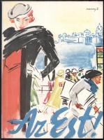 1935 Az Est 25 éves jubileumi lapszáma. Szerk.: Dr. Mihályfi Ernő. Vaszary János tervezte címlappal, számos érdekes aktuális, történelmi vonatkozású, képes írással. Kiadói papírkötésben, laza kötéssel, máskülönben jó állapotban.