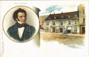 Franz Schubert. Gebrüder Obpacher Serie 46. No. 18333. - modern reprint