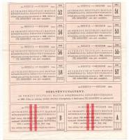 Budapest 1923. "Urikány-Zsilvölgyi Magyar Kőszénbánya-Részvénytársaság" 10 részvénye egyen...