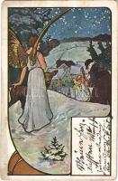 1903 Karácsony / Christmas, Art Nouveau