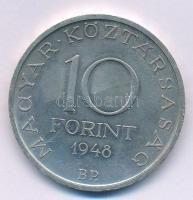 1948. 10Ft Ag "Széchenyi" T:1-,2 
Adamo EM2