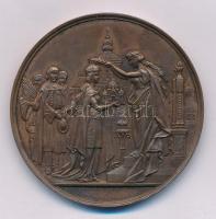1879. "Székesfehérvári Országos Kiállítás" Br emlékérem (45,44g/50mm) T:2
Hungary 1879. &...