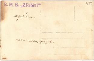 1914 Alexandria; SMS Zrínyi az Osztrák-Magyar Haditengerészet Radetzky-osztályú pre-dreadnought csat...