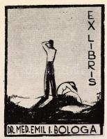 Dr. med. Emil I. Bologa, Brassó (Brasov, Kronstadt) ex libris gyűjteménye, különféle technikák és al...