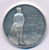 Amerikai Egyesült Államok DN "John F. Kennedy" fém emlékérem (39mm) T:1- (PP)
USA ND &quo...