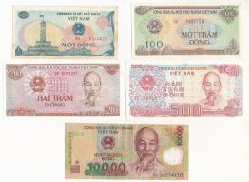 Vietnam 1985-2015. 1D-10.000D (5xklf) T:I-III Viet Nam 1985-2015. 1 Dong - 10.000 Dong (5xdiff) C:UNC-F