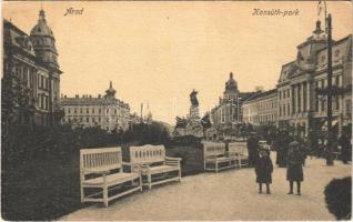 Arad, Kossuth park és szobor / park, monument, statue (EK)